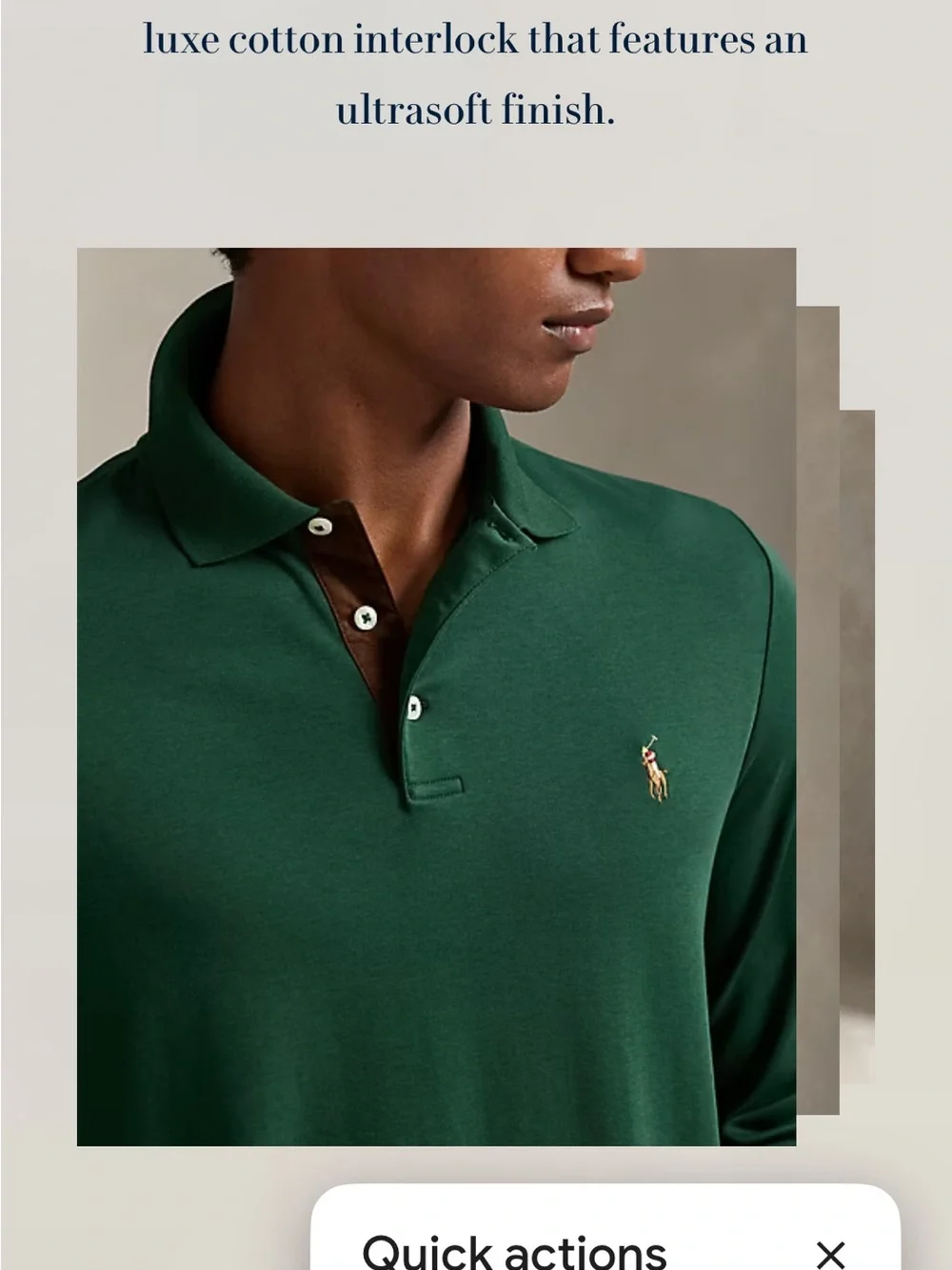 Ralph Lauren classic fit